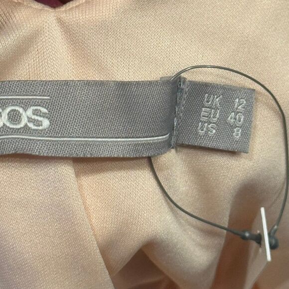 asos pink maternity V-neck Goddess Dress size 8 - Picture 9 of 9